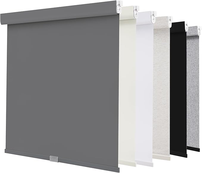 AOSKY No Drill Cordless Blackout Roller Shades