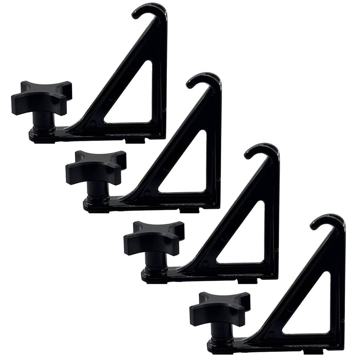 Trucktok Load Stops Replacement for T-Slot Truck Cross Bar Heavy Duty Ladder Firewood Skis Snowboard Kayak Most Truck Bed Rails Rack Systemsï¼ 4 Packï¼