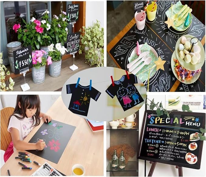 Chalk Board Contact Paper with Adhesive, Wallpaper Sheets