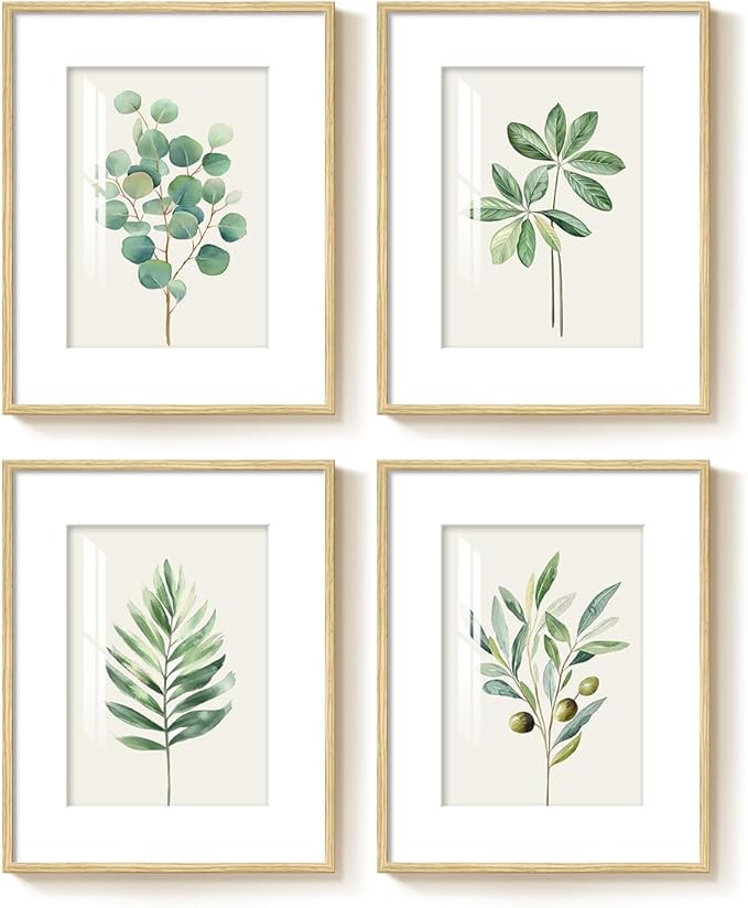 Framed Sage Green Botanical Wall