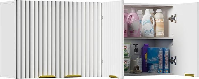 ChooChoo 4 Doors Wall Cabinet Laundry Room, Bathroom Wall Cabinet
