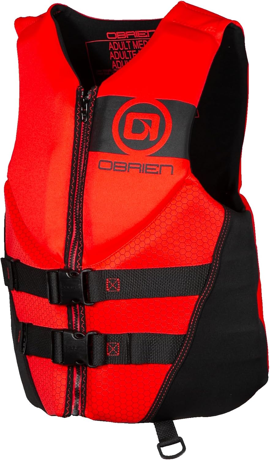 O'Brien MenâÂÂs Traditional RS Life Jacket - USCG Approved, Front Hinge, Wide Armholes, Zip Closure & Adjustable Belts