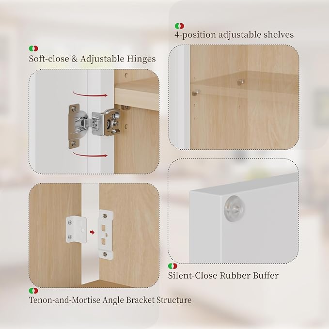 Kisart Laundry Room Cabinets Wall Mounted
