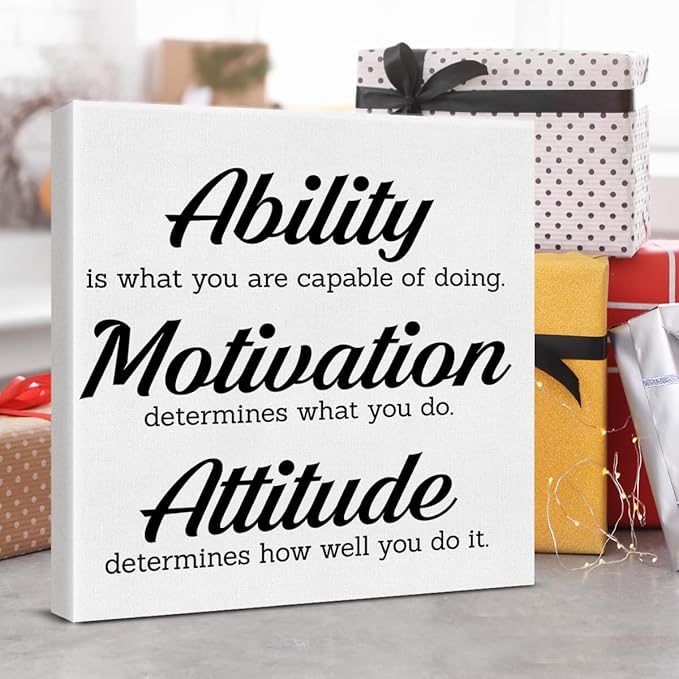 Inspirational Office Wall Decor, Motivational Plaques