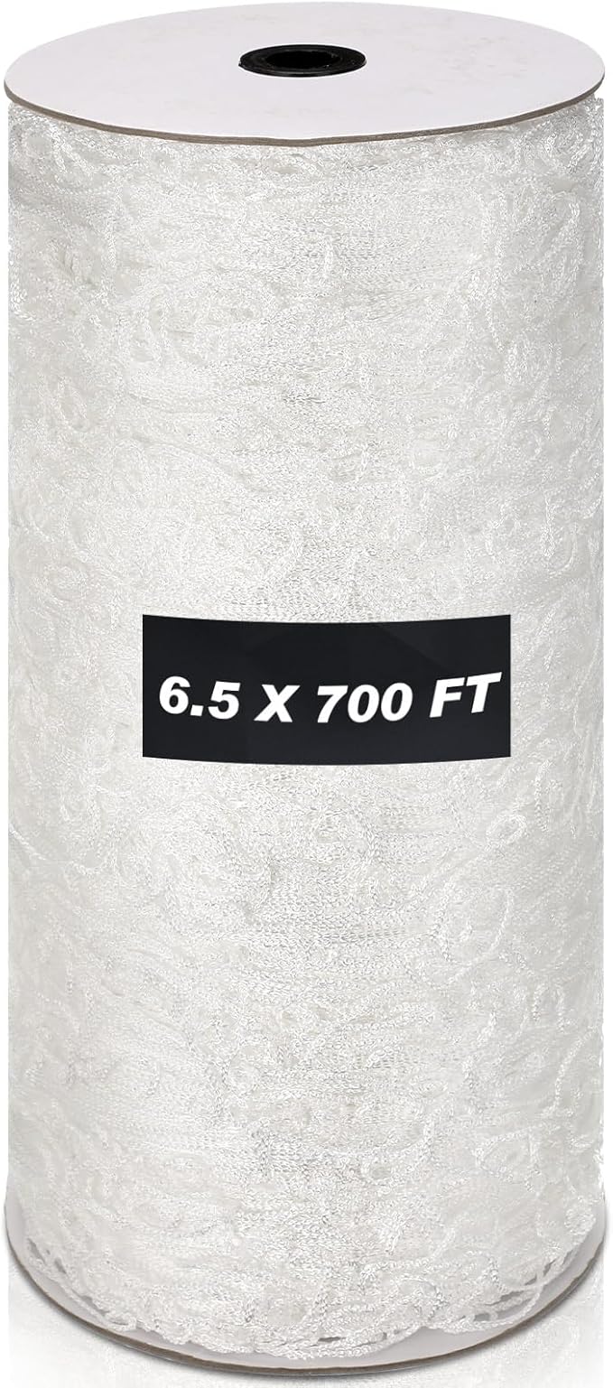 Berlune 6.5 x 700 ft Trellis Netting Roll Soft Mesh Nylon Heavy Duty Garden Trellis Netting Bulk for Climbing Plants, Grape Racks, Growing Support Bean, Pea, Tomatoes