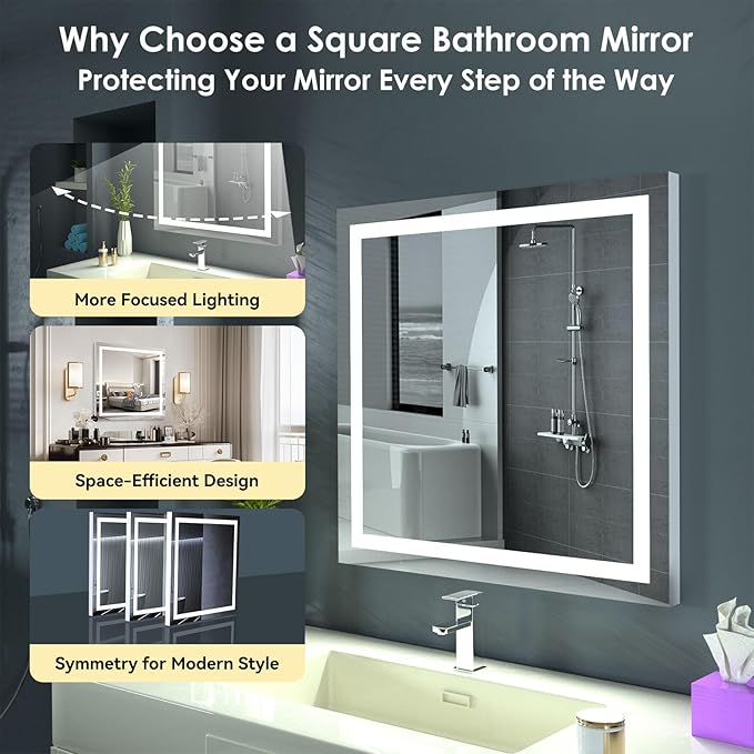 LED Lighted Bathroom Mirror