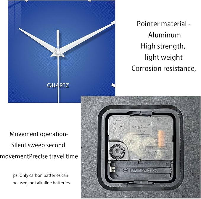 XFM Modern Simple Wall Clock 12 Inch Silent Non-Ticking Wall Clocks Battery