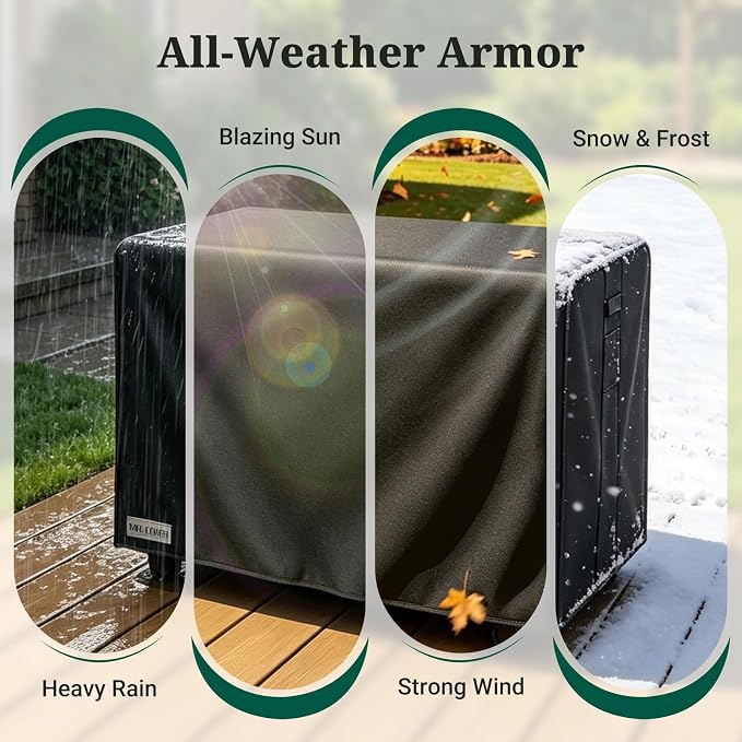 MR. COVER Outdoor Prep Table Cover, Compatible with 36 inch Keter Unity Small Portable Table, 600D Heavy Duty Waterproof for Grill Dining Kitchen Island Cart Protective, Outdoor Storage Cabinet Cover