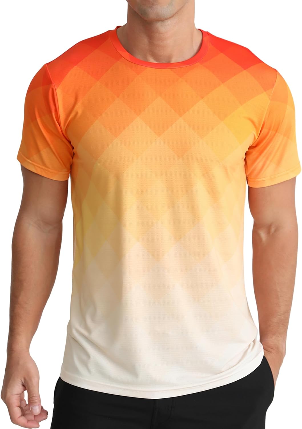 Skiennix Men's Athletic T-Shirt - Quick Dry Performance Gym Shirt for Running | Short Sleeve Tops