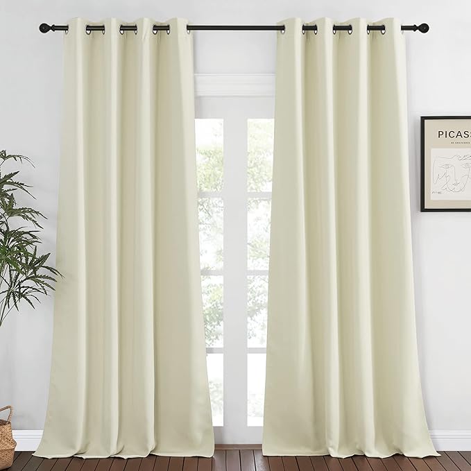 NICETOWN Blackout Living Room Curtain 108 inch Length