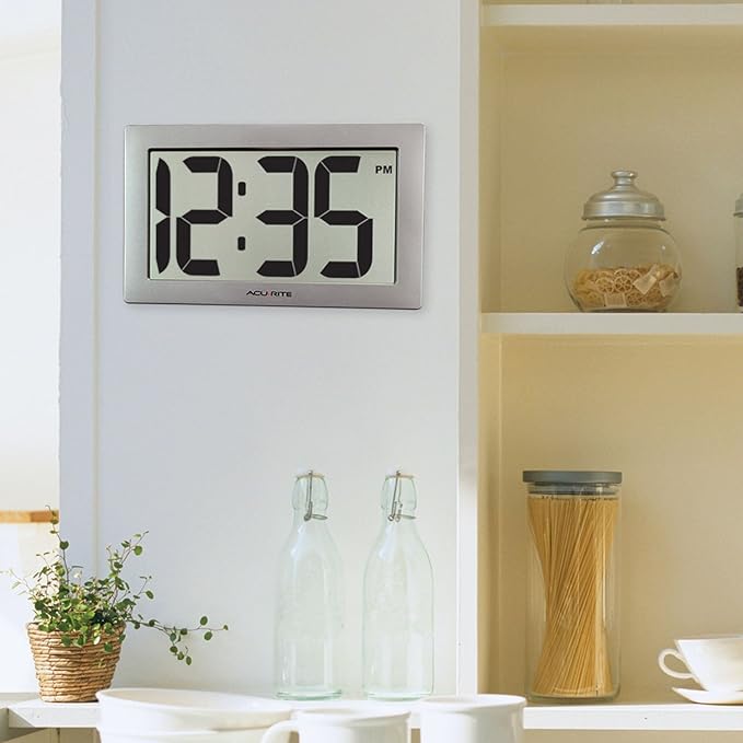 AcuRite 75102RM 9.5" Large Digital Clock