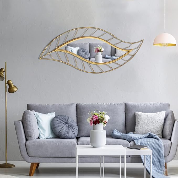 ironsmithn Leaf Teardrop Mirror