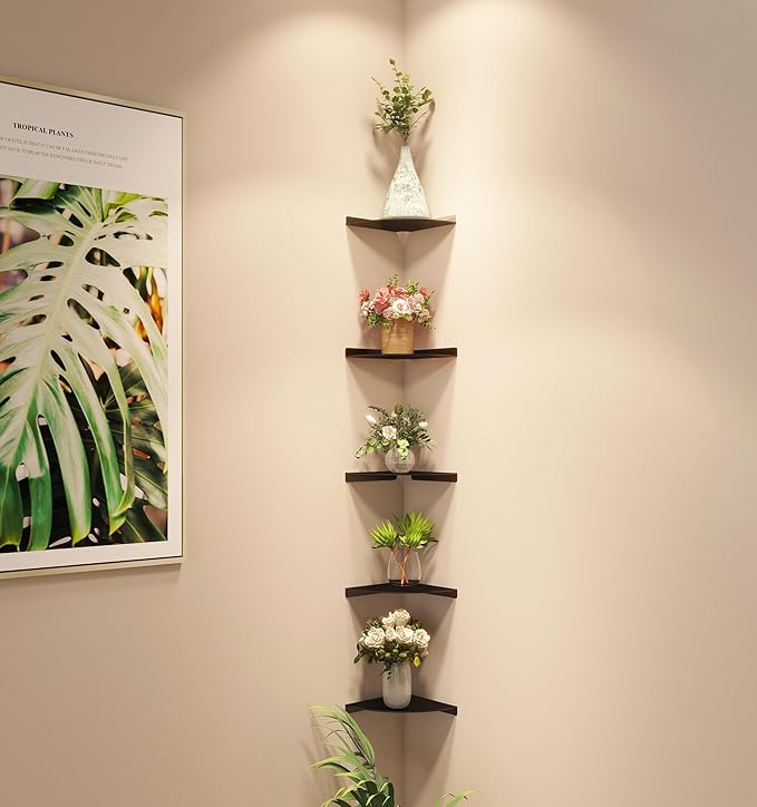 Corner Shelf, 3.0mm Aluminum Alloy Corner Shelf wall Mounted,