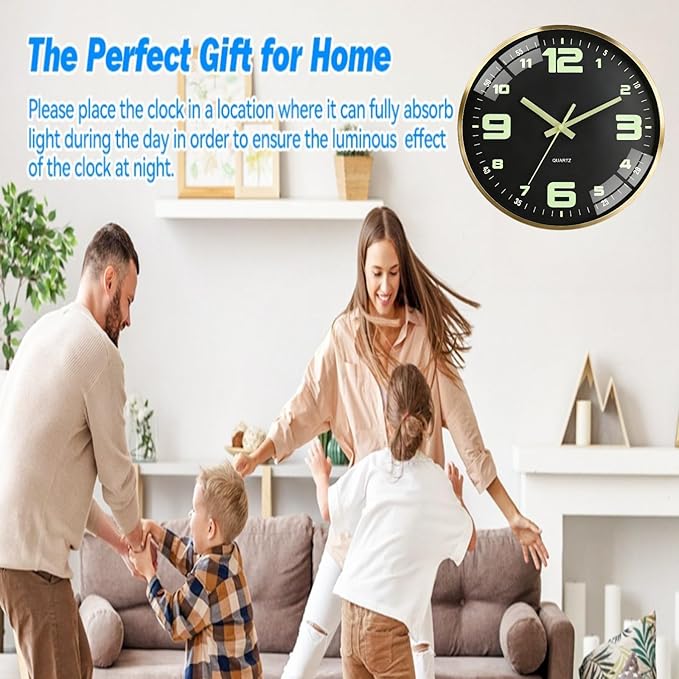 12-inch modern silent wall clock