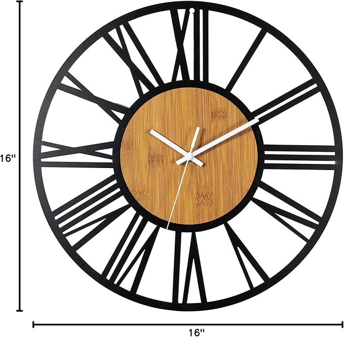 1st owned Wall Clocks for Living Room Decor, Round Silent Non Ticking, Modern