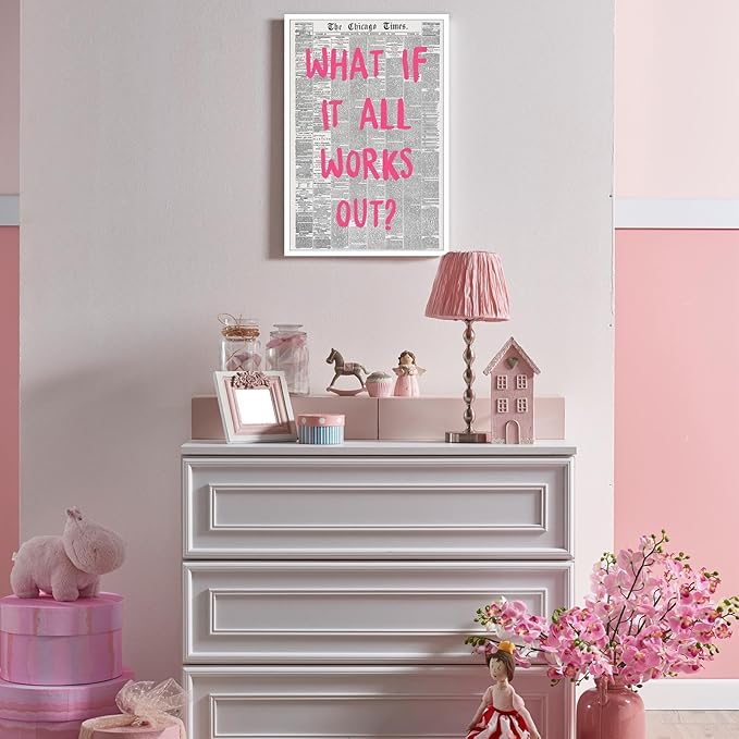 Liyark Retro Trendy Newspaper Canvas Wall Art