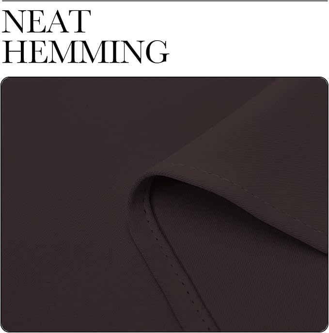 NICETOWN RV Blackout Curtains for Camper Windows, Toffee Brown, Short Blackout