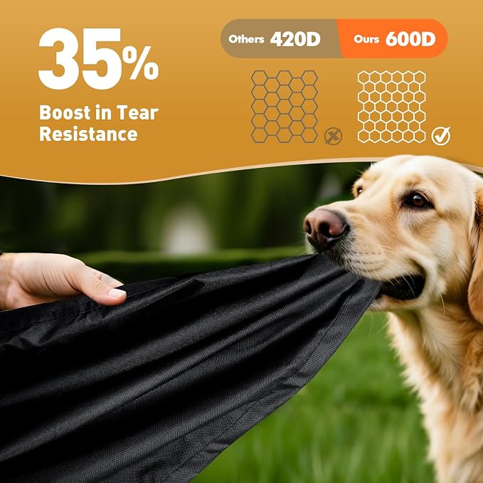 Outdoor Prep Table Cover, 600D Waterproof Patio BBQ Table Cover, Suitable for Outdoor Dining Table, Stainless Steel Metal Grill Table, BBQ Grill Cart, 40" x 24" x 32"