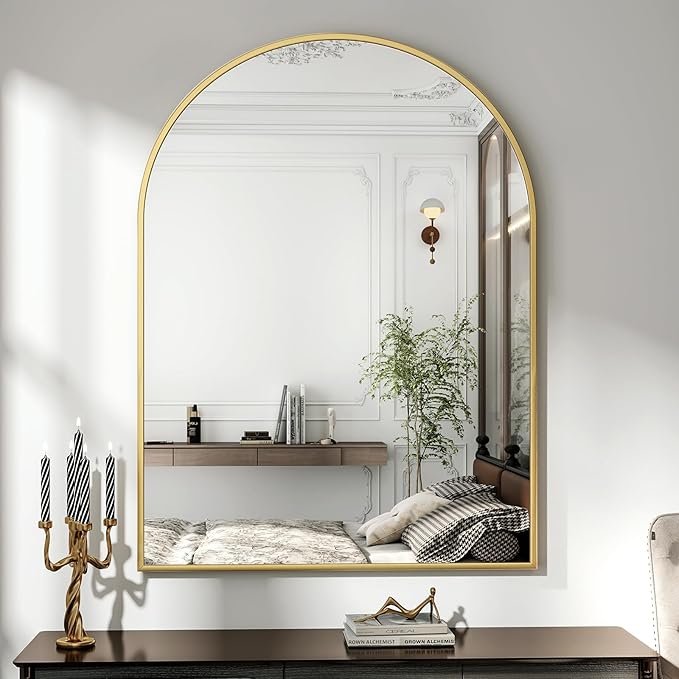 XRAMFY 32"x48" Arched Bathroom Mirror
