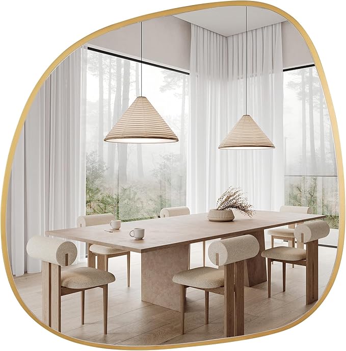 WallBeyond Asymmetrical Mirror, Irregular Wall Mirror, Wall Mirrors Decorative