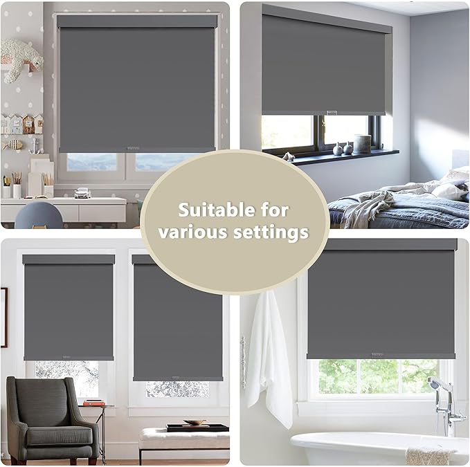 SUNOFF Cordless Blackout Roller Shades Blinds
