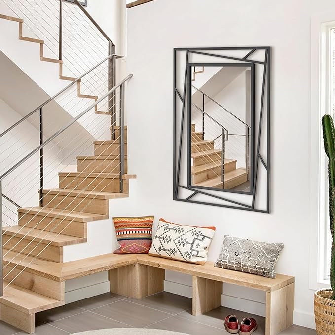Rectangular Wall Mirror, Hang Horizontally or Vertically