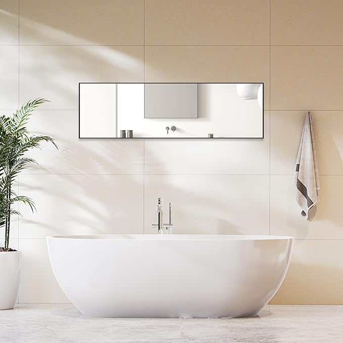 Sweetcrispy 59"x16" Full Length Mirror, Leaning or Standing Full Body Mirror