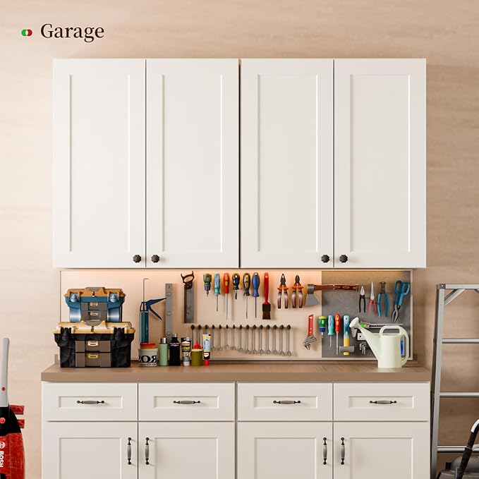Kisart Laundry Room Cabinets Wall Mounted