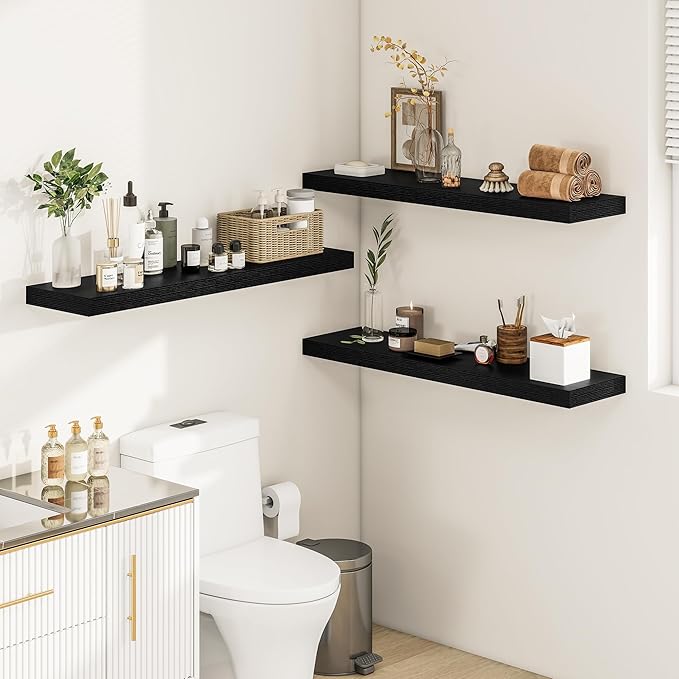 Vivelove 12" Deep Floating Shelves