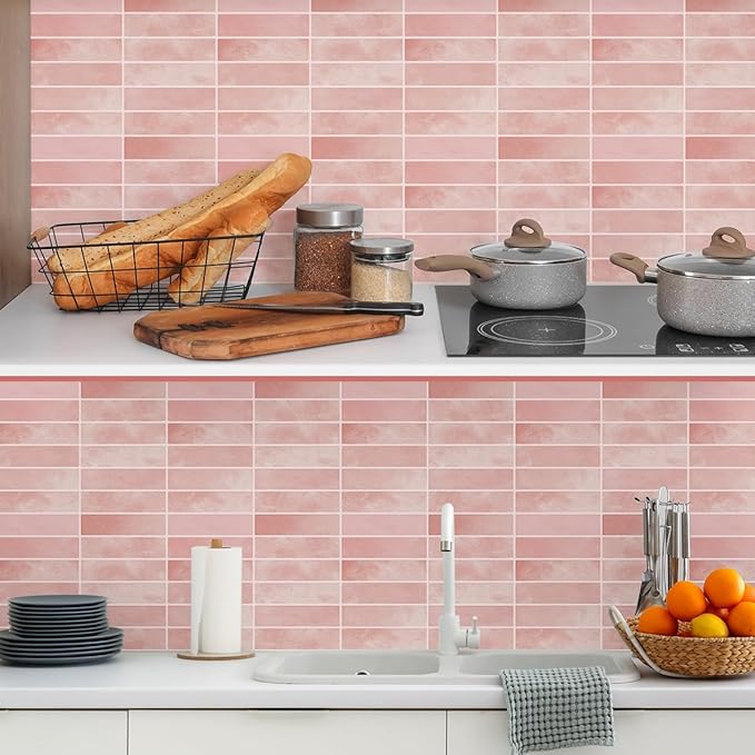 Peel and Stick Backsplash 3D Wall Tiles, Self-Adhesive, Oil Proof, Waterproof