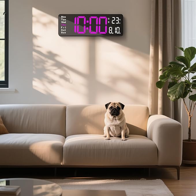 Digital Clock Large Display, Led Big Wall Clocks