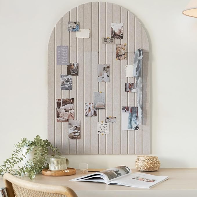 Large Arched Felt Bulletin Board