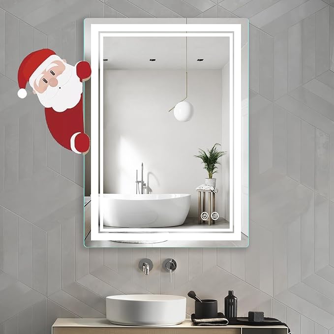 LED Bathroom Mirror 28x20 Inch