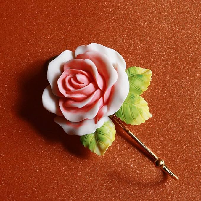 3 Pack Pink Flower Decorative Hooks