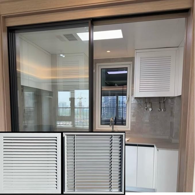 Professional Custom Aluminum Louver Vent Grille - Heavy Duty, Heat Resistant, Waterproof & Easy Install for Optimal AirflowWxl_12 x 36 in