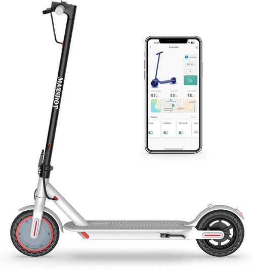 Maxshot Electric Scooter - High-Speed Folding Escooter for Adults & Kids | 8.5" to 14" Tires, Long Range Up to 50 Miles