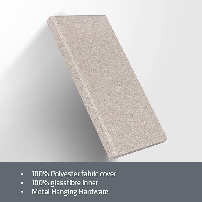 UMIACOUSTICS 2 PCS Acoustic Panel, 47.2" x 23.6" x 2" Fiberglass Sound Proof