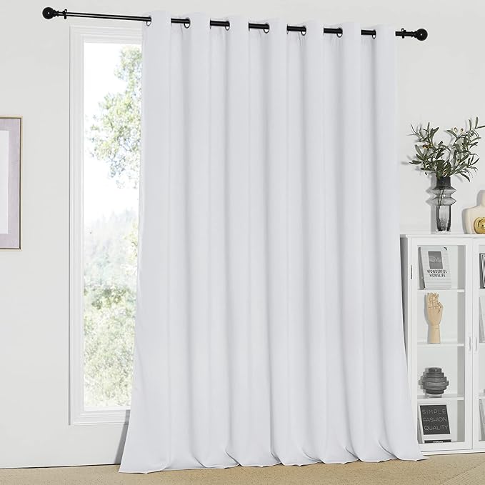 NICETOWN Room Divider Curtain, Sliding Door Curtain, Wide Width Thermal Drapes