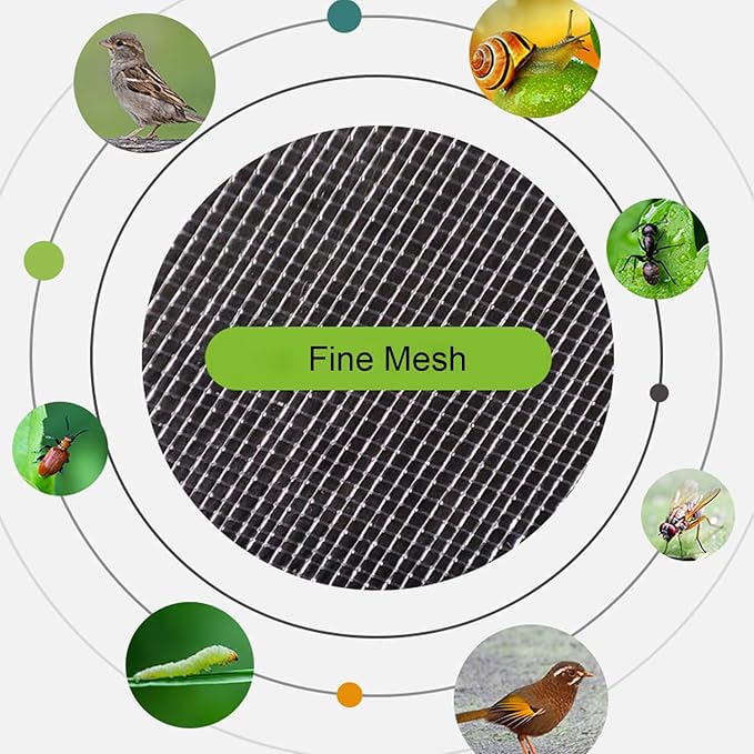 30 Pcs 5.9''×7.8'' Drawstring Fruit Netting Bags, Reusable Garden Netting Bags, Medium Fruit Protection Bags, Fruit Cover Mesh Bag for Fruit Trees Vegetable Floral