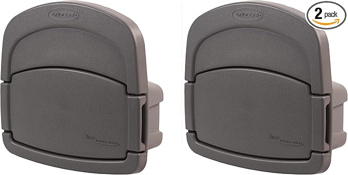 Suncast DHH150ST Deluxe Hangout Hose Hanger, Stoney (Pack of 2)