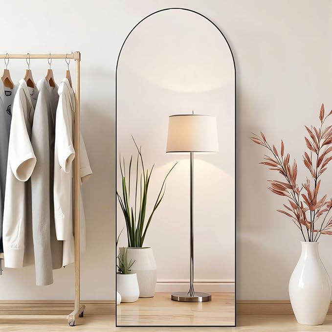 Arched Mirror Full Length, Upgraded 16"x59" Body Wall Mirrors
