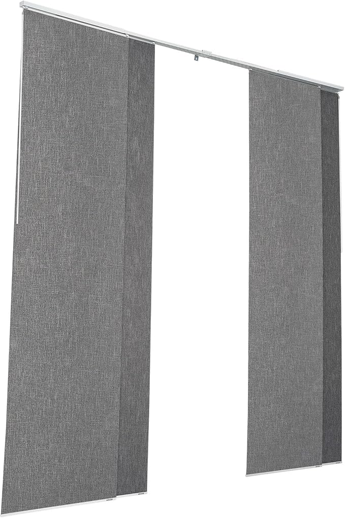 VEVOR Panel Track Blinds, Extendable Track from 45.8 in to 86 in W, Trimmable