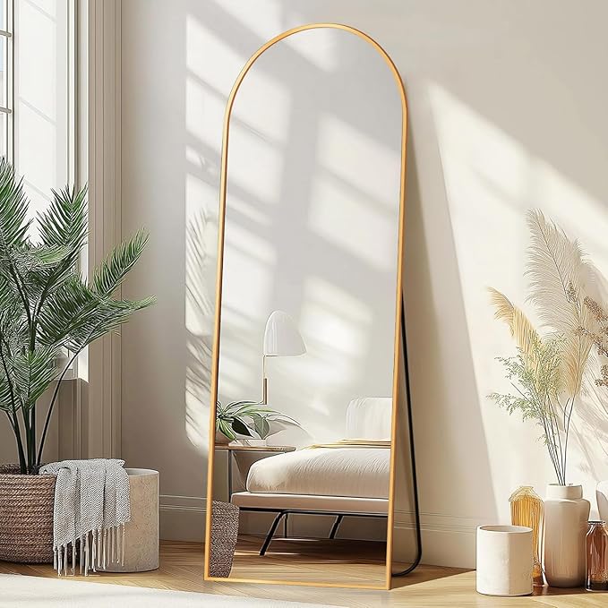 DMWOODFL 58"x18" Arched Full Length Mirror