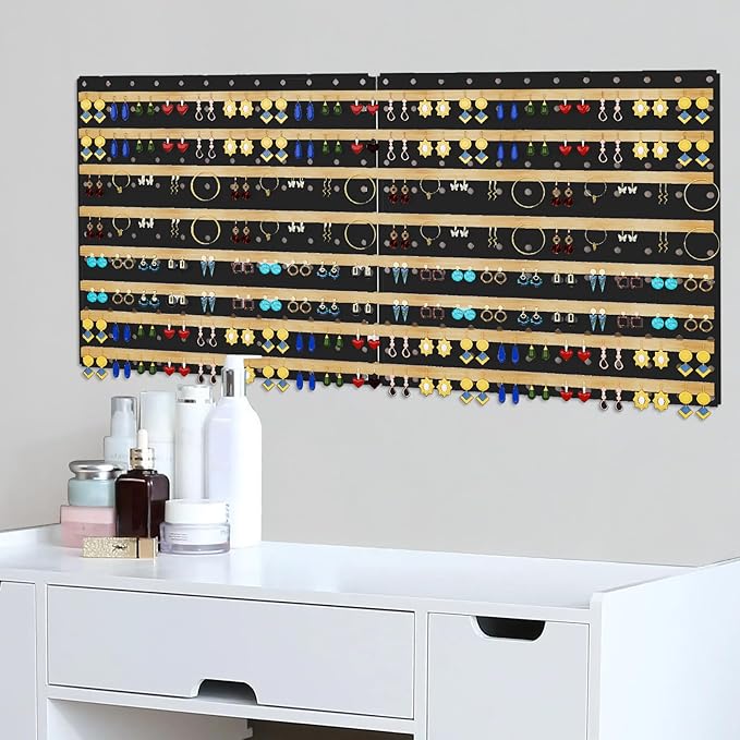 Peg Board, 4 Pack Metal Pegboard Panels Black Pegboards Wall Organizer