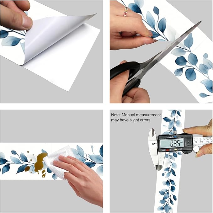 HOMETITUTE Wallpaper Border Peel and Stick Self Adhesive Decorative Wall Trim