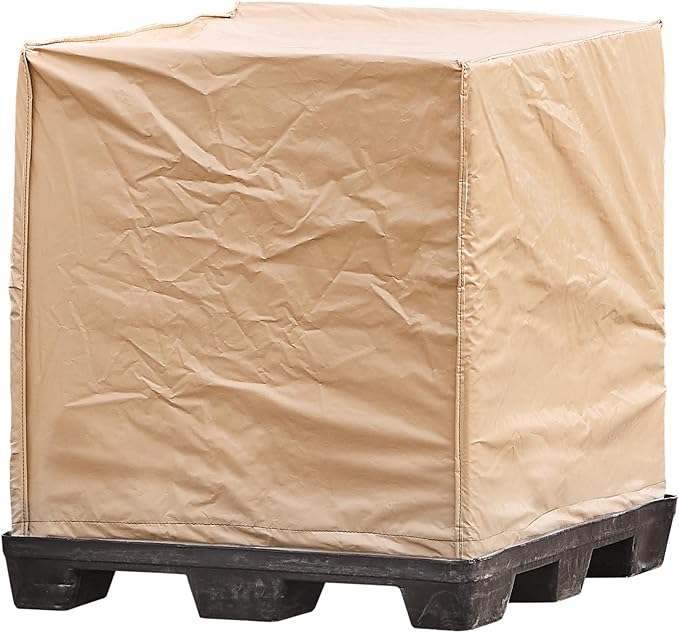 Transhield | Square Universal Outdoor Pallet Cover | Use w/Pallets, AC Units, Generators, Patio Furniture | Waterproof & Heavy Duty (36"x48"x80")