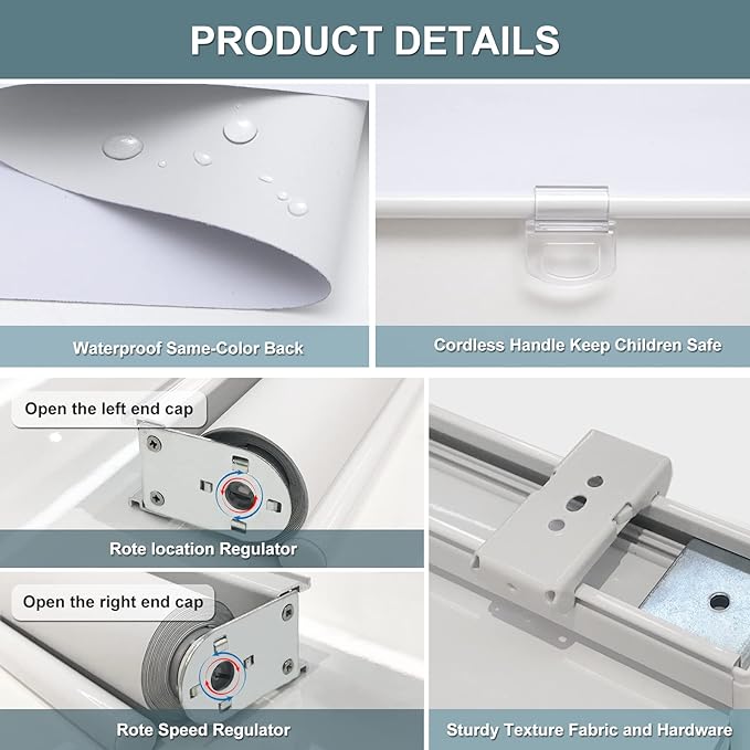 Cordless Roller Shades Blackout Blinds