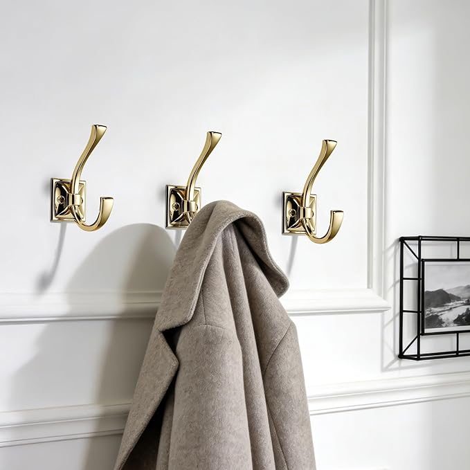 TUNNY 5 Pack Antique Design Wall Hanging Coat Hooks