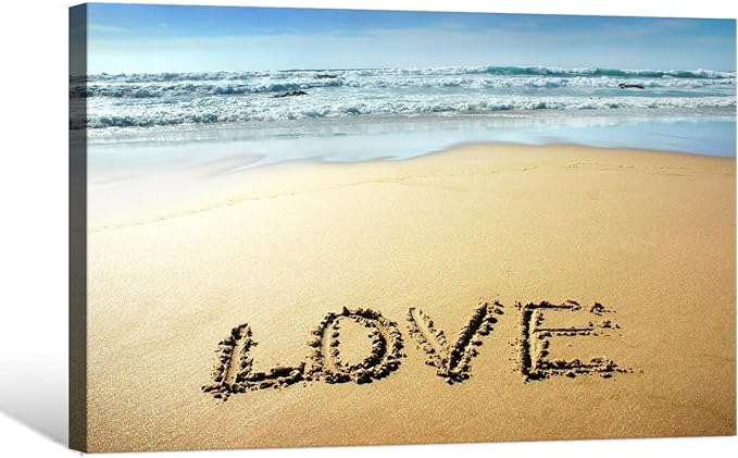Goldfoilart Beach Canvas Wall Art