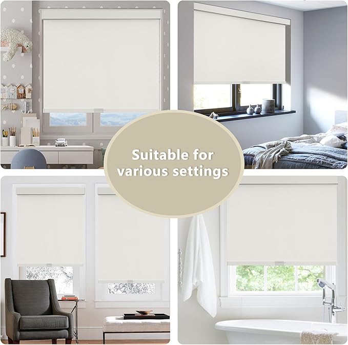 SUNOFF Cordless Blackout Roller Shades Blinds